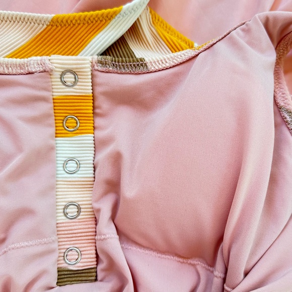 Aerie Ribbed Henley One Piece Swimsuit - Picture 8 of 8